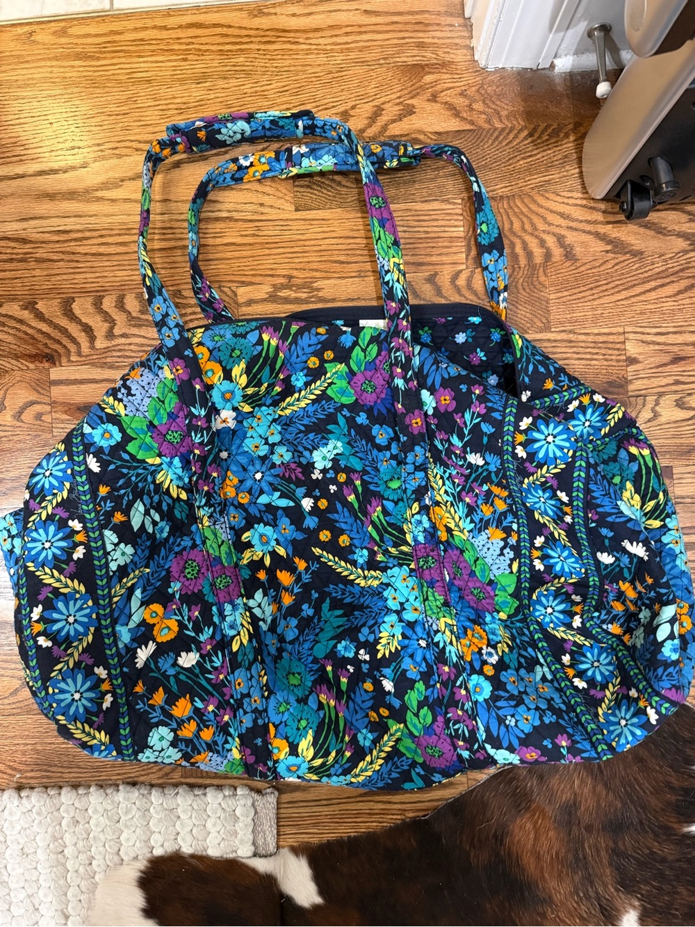Vera Bradley Floral Quilted large duffel Bag in Multi-Color